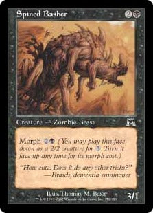 [172]【EN】【FOIL】針刺の殴り獣/Spined Basher【ONS】[C][黒]