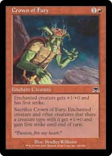 [196]【JP】【FOIL】憤怒の冠/Crown of Fury【ONS】[C][赤]