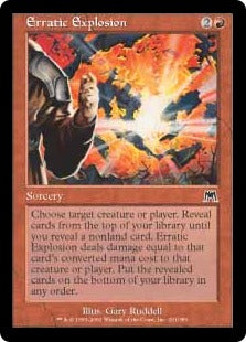[201]【EN】【FOIL】うつろう爆発/Erratic Explosion【ONS】[C][赤]