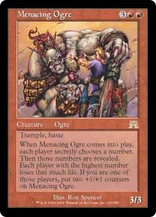 [219]【EN】【FOIL】脅迫するオーガ/Menacing Ogre【ONS】[R][赤]