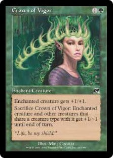 [253]【EN】【FOIL】精力の冠/Crown of Vigor【ONS】[C][緑]