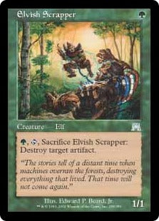 [258]【JP】【FOIL】エルフの潰し屋/Elvish Scrapper【ONS】[U][緑]