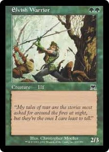 [260]【JP】【FOIL】エルフの戦士/Elvish Warrior【ONS】[C][緑]