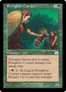 [262]【JP】【FOIL】常籠手の急使/Everglove Courier【ONS】[U][緑]