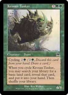 [272]【JP】【FOIL】クローサの大牙獣/Krosan Tusker【ONS】[C][緑]