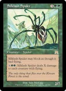 [281]【JP】【FOIL】絹鎖の蜘蛛/Silklash Spider【ONS】[R][緑]