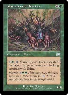[295]【EN】【FOIL】毒噴きブラッカス/Venomspout Brackus【ONS】[U][緑]