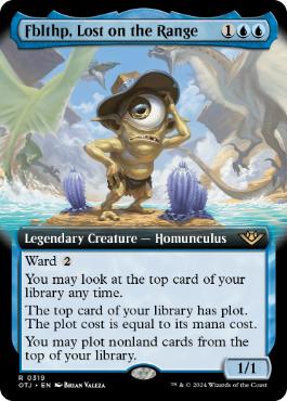 [319]【EN】■拡張アート■牧場の迷い子、フブルスプ/Fblthp, Lost on the Range【OTJ】[R][青]