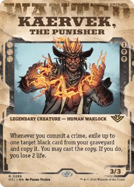 [289]【EN】■ショーケース■懲罰者、ケアヴェク/Kaervek, the Punisher【OTJ】[R][黒]