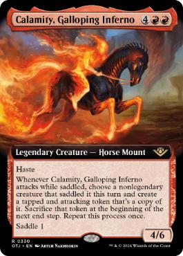 [330]【EN】■拡張アート■早駆ける業火、カラミティ/Calamity, Galloping Inferno【OTJ】[R][赤]