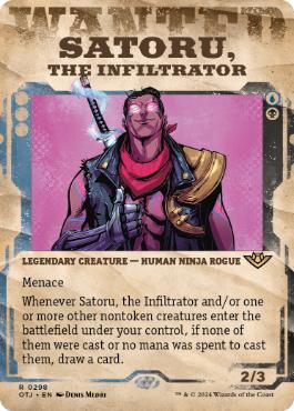 [298]【EN】■ショーケース■潜入者、悟/Satoru, the Infiltrator【OTJ】[R][多色]
