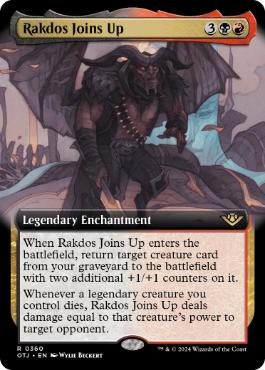 [360]【EN】■拡張アート■ラクドスの加入/Rakdos Joins Up【OTJ】[R][多色]