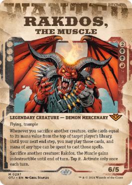 [297]【EN】■ショーケース■用心棒、ラクドス/Rakdos, the Muscle【OTJ】[M][多色]