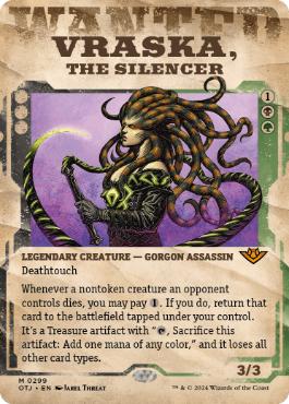 [299]【EN】■ショーケース■静める者、ヴラスカ/Vraska, the Silencer【OTJ】[M][多色]