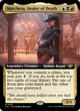 [357]【EN】■拡張アート■死のディーラー、マルチェッサ/Marchesa, Dealer of Death【OTJ】[R][多色]
