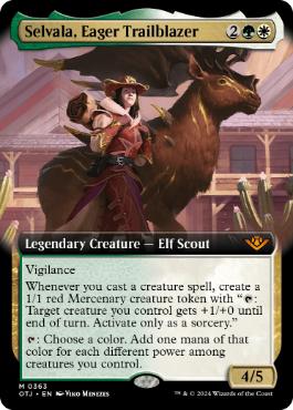 [363]【EN】【FOIL】■拡張アート■熱心な先駆者、セルヴァラ/Selvala, Eager Trailblazer【OTJ】[M][多色]