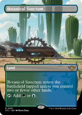 [301]【EN】【FOIL】■ボーダーレス■植物の聖域/Botanical Sanctum【OTJ】[R][土地]