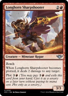 [132]【EN】長角の名手/Longhorn Sharpshooter【OTJ】[U][赤]