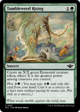 [187]【EN】タンブルウィードの増大/Tumbleweed Rising【OTJ】[C][緑]
