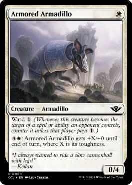 [003]【EN】【FOIL】装甲アルマジロ/Armored Armadillo【OTJ】[C][白]