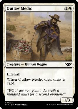 [023]【EN】【FOIL】無法者の医者/Outlaw Medic【OTJ】[C][白]