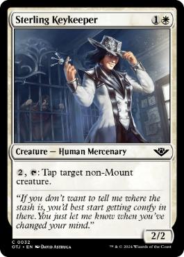 [032]【EN】【FOIL】スターリング社の鍵守り/Sterling Keykeeper【OTJ】[C][白]