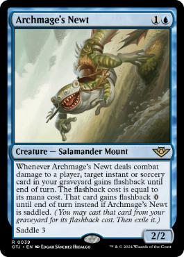 [039]【EN】【FOIL】大魔導師のイモリ/Archmage's Newt【OTJ】[R][青]