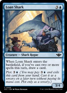 [055]【EN】【FOIL】金貸しザメ/Loan Shark【OTJ】[C][青]