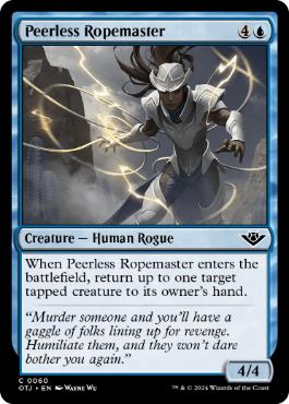[060]【EN】【FOIL】無双の縄名人/Peerless Ropemaster【OTJ】[C][青]