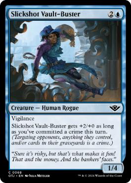 [068]【EN】【FOIL】精鋭射手団の金庫破り/Slickshot Vault-Buster【OTJ】[C][青]