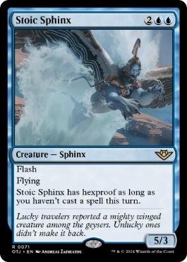 [071]【EN】【FOIL】冷静なスフィンクス/Stoic Sphinx【OTJ】[R][青]