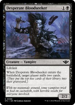 [086]【EN】【FOIL】自暴自棄の求血者/Desperate Bloodseeker【OTJ】[C][黒]