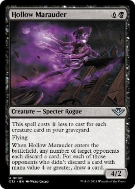 [090]【EN】【FOIL】虚ろなる匪賊/Hollow Marauder【OTJ】[U][黒]