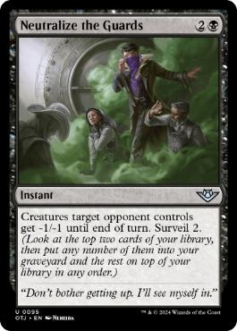 [095]【EN】【FOIL】護衛の制圧/Neutralize the Guards【OTJ】[U][黒]