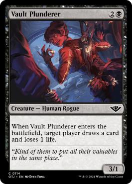 [114]【EN】【FOIL】金庫の略取者/Vault Plunderer【OTJ】[C][黒]