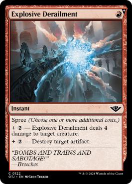 [122]【EN】【FOIL】爆発的な脱線/Explosive Derailment【OTJ】[C][赤]