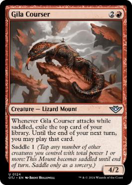 [124]【EN】【FOIL】ドクトカゲの狩猟者/Gila Courser【OTJ】[U][赤]