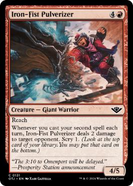 [131]【EN】【FOIL】鉄拳の粉砕者/Iron-Fist Pulverizer【OTJ】[C][赤]