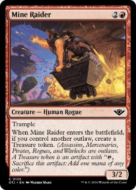 [135]【EN】【FOIL】鉱山の略奪者/Mine Raider【OTJ】[C][赤]