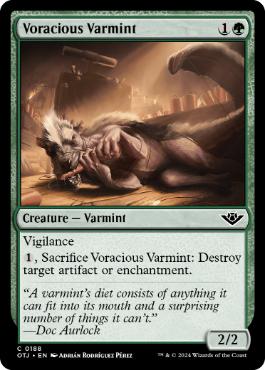 [188]【EN】【FOIL】大食の匪獣/Voracious Varmint【OTJ】[C][緑]