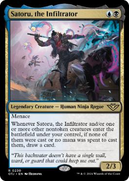[230]【EN】【FOIL】潜入者、悟/Satoru, the Infiltrator【OTJ】[R][多色]
