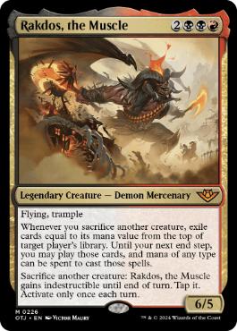[226]【EN】【FOIL】用心棒、ラクドス/Rakdos, the Muscle【OTJ】[M][多色]