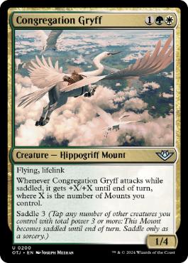 [200]【EN】【FOIL】集いのグリフ/Congregation Gryff【OTJ】[U][多色]