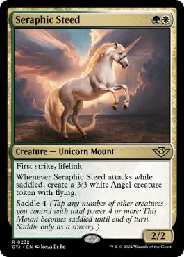 [232]【EN】【FOIL】熾天使の馬/Seraphic Steed【OTJ】[R][多色]