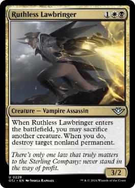 [229]【EN】【FOIL】無情な法執行者/Ruthless Lawbringer【OTJ】[U][多色]