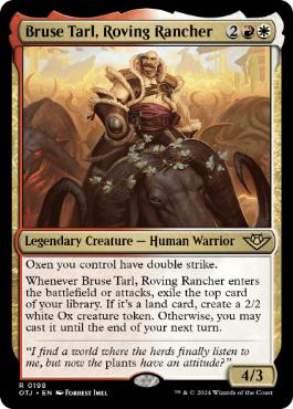 [198]【EN】【FOIL】放浪する牧場主、ブルース・タール/Bruse Tarl, Roving Rancher【OTJ】[R][多色]