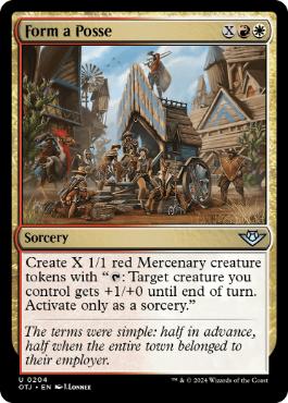 [204]【EN】【FOIL】賊の創立/Form a Posse【OTJ】[U][多色]
