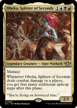 [222]【EN】【FOIL】秒刻みのオベカ/Obeka, Splitter of Seconds【OTJ】[R][多色]