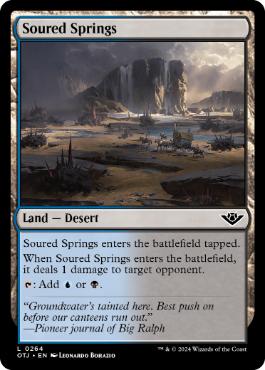 [264]【EN】【FOIL】不快な泉/Soured Springs【OTJ】[C][土地]
