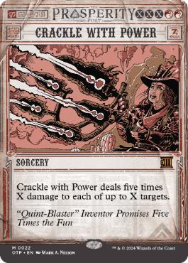 [022]【EN】【FOIL】■ショーケース■弾ける力/Crackle with Power【OTP】[M][赤]